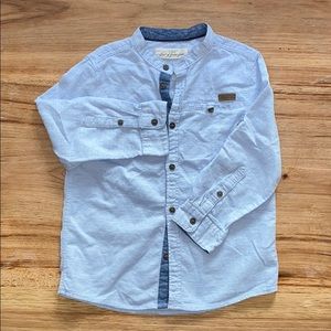 Boys H&M  light blue button down size small